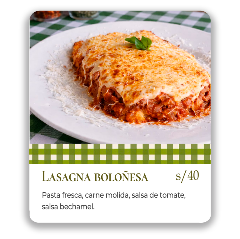 lasaña boloñesa