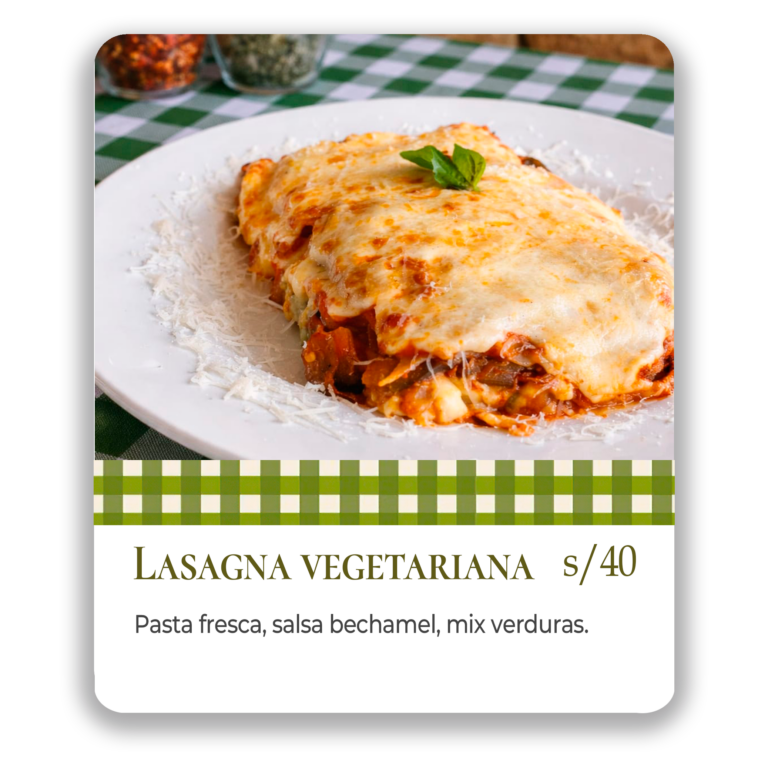 lasaña vegetariana